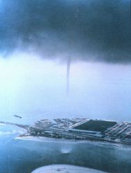 Waterspout seen from an aircraft in the Florida Keys Image