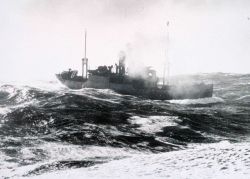 World War II North Atlantic convoy duty Merchant vessel as seen from U.S.S Image