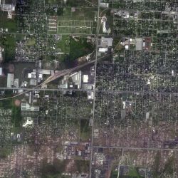 National Geodetic Survey series of aerial photographs showing path of Joplin tornado Image