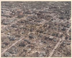 Xenia city center tornado damage from Super Tornado Outbreak of April 3, 1974. Image