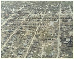 Xenia city center tornado damage from Super Tornado Outbreak of April 3, 1974. Image