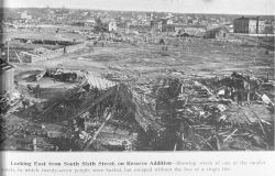 Looking east from South Sixth Street, on Reserve Addition Image