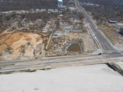 Destroyed waterpark at intersection of Cowan Rd and Beach Blvd (Hwy 90). Image