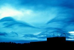 Wave clouds in the vicinity of Asheville, North Carolina. Image