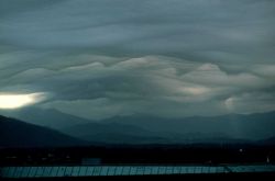 Wave clouds in the vicinity of Asheville, North Carolina. Image