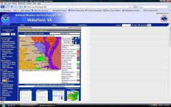Eight different types of warnings or advisories are seen on the Wakefield, Virginia National Weather Service Forecast Office Internet site Image