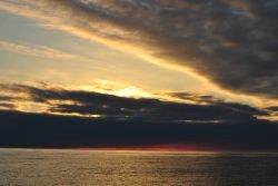 Sunset on the Bering Sea. Image