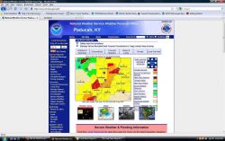 Warnings associated with storm system shown in images wea04431 and wea04432. Image