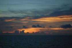 Sunset in the Gulf of Mexico. Image