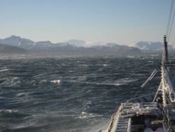 Williwaw blowing north of Castle Cape Image