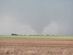 Tornado over the plains Image