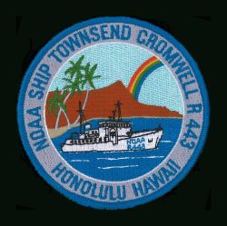 Patch commemorating NOAA Ship TOWNSEND CROMWELL. Image