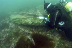 Marine archaeologists from NOAA and the state of Alaska conducted a survey in May of the wreck of the former U.S Image