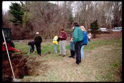 At the sediment sampling site upstream of the Billington Street dam Image