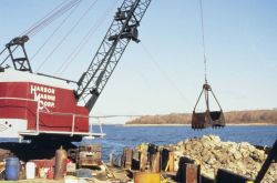 The reef construction operation. Image