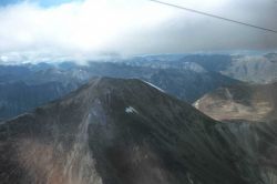 View from the airplane of Alaska coastal ranges Image