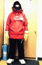 Dressed up for a winter weather at the South Pole - temperature dropped to -106 Fahrenheit. Image