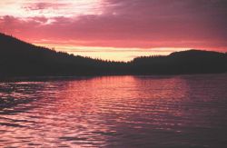 Sunset in the Inside Passage Photo