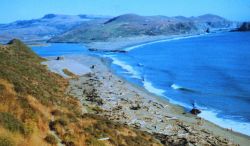 The mouth of the Russian River north of San Francisco. Photo