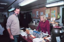 Laboratory analysis on the National Science Foundation, Research Ice Breaker, NATHANIEL B Image