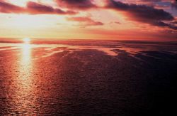 Sunset over the Ross Sea. Photo