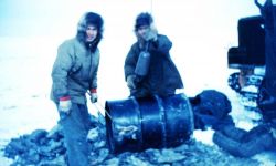 Helping dig the ice cellar Image