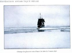 LA BELGICA in open water on March 5, 1898 Image