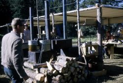 Cooking area in the Buffalo fire camp Image