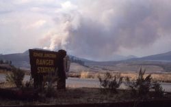 Hellroaring fire smoke column Image