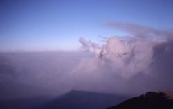 Carnelian Creek burning west of Mt Washburn - Smoke Image