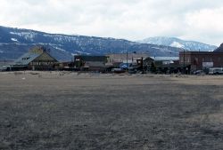 Front Street in Gardiner, Montana Image