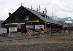 Cecil's Fine Foods restaurant in Gardiner, Montana (building designed by Robert Reamer) Image