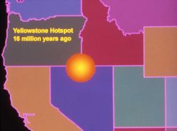 Yellowstone Hot Spot 16 million years ago - Diagrams Image