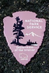 Large National Park Service arrowhead symbol Image