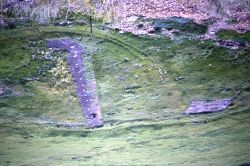 Yancey hay barn foundation Image