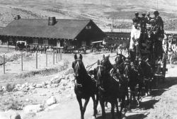 Stagecoach at Gardiner Train Depot Image