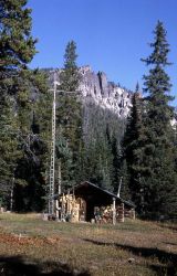 Sportsman Lake patrol cabin (burned in the 1988 fires) Image