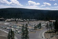 West parking area at Old Faithful Image