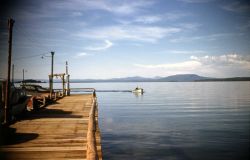 Yellowstone Lake dock Image