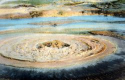 Postcard of Mud Geyser at Norris Geyser Basin Image