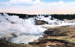 Postcard of Norris Geyser Basin Image