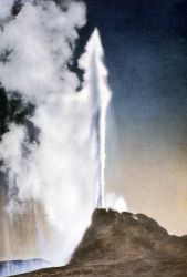 Postcard of White Dome Geyser Image