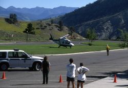 Yellowstone National Park Ranger & firecrew member with Air Idaho Life Flight Image
