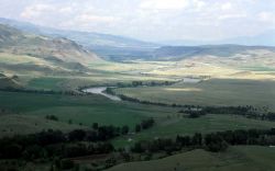 Yellowstone Valley looking north as seen from Yankee Jim Canyon Image