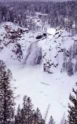 Upper Falls and the surrounding area in the winter Image