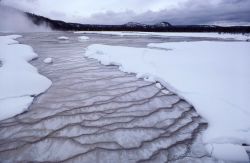 Runoff channel - Midway Geyser Basin Image