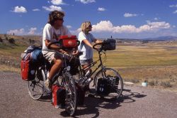 Cyclists in Hayden Valley Image