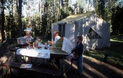 Campers at Indian Creek campground Image