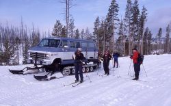 Yellowstone Institute Wonderland tour at Lone Star trailhead in the winter Image