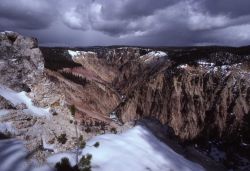 Grand Canyon of Yellowstone in the spring Image